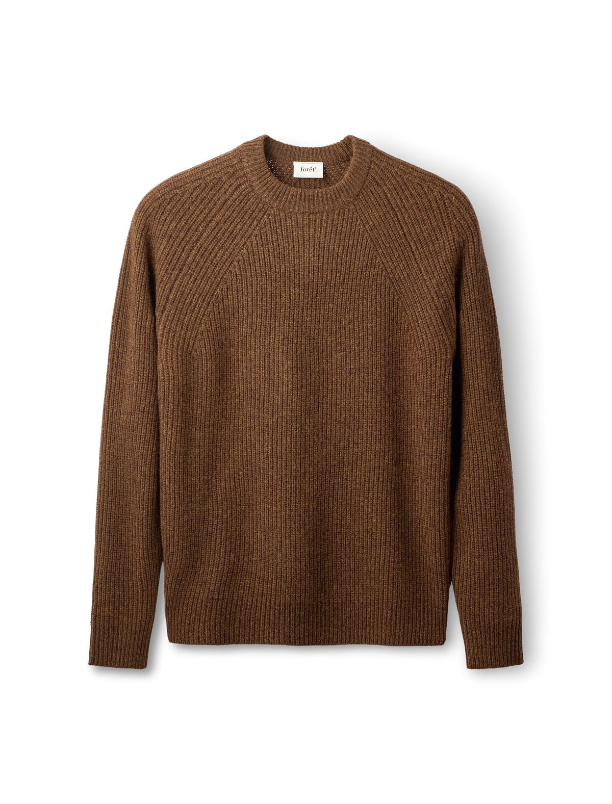 Delta Wool Rib Knit - Wood Melange