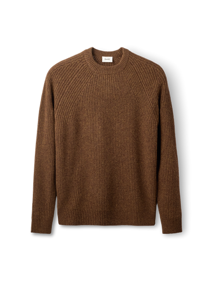 Delta Wool Rib Knit - Wood Melange