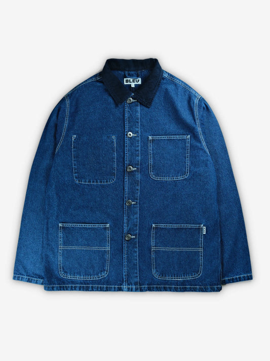 Denim Jacket V3 Cord Collar - Stone Wash