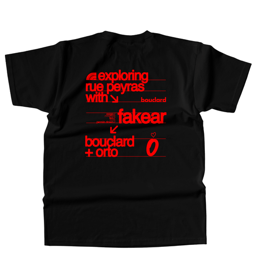 T-Shirt exploring rue peyras with - Black
