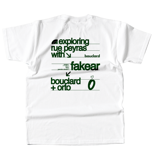 T-Shirt exploring rue peyras with - White