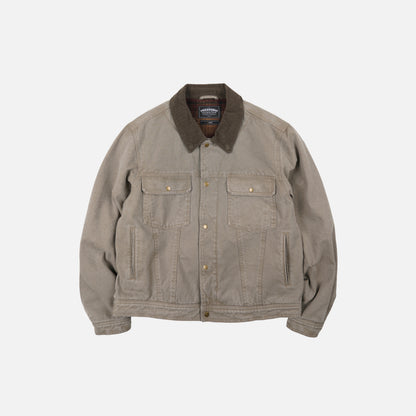 Heavy Canvas Storm Trucker Jacket - Mud
