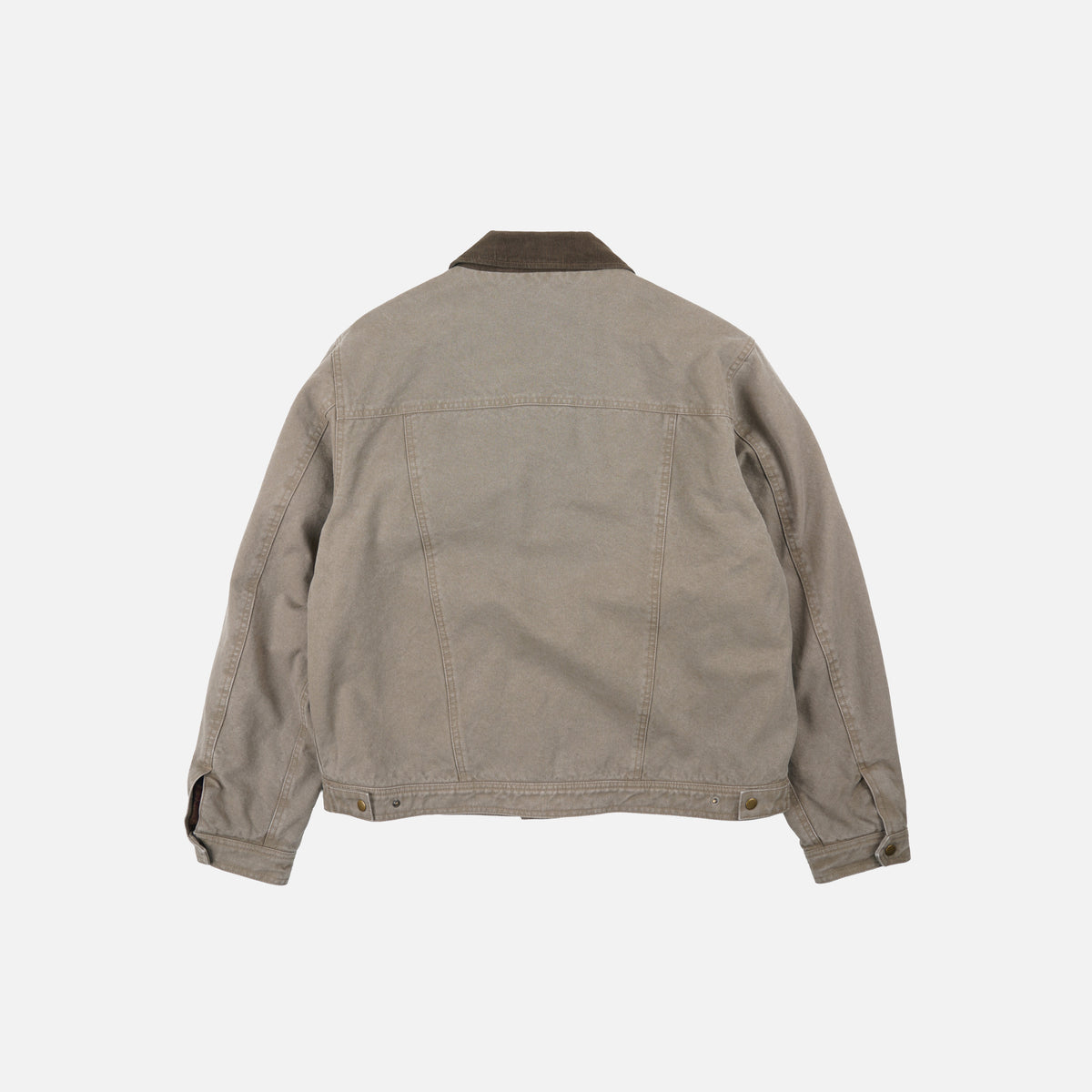 Heavy Canvas Storm Trucker Jacket - Mud