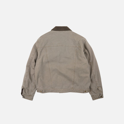 Heavy Canvas Storm Trucker Jacket - Mud
