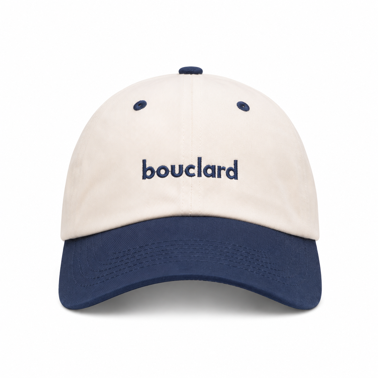 Casquette bouclard® 6 panel - Natural / Navy