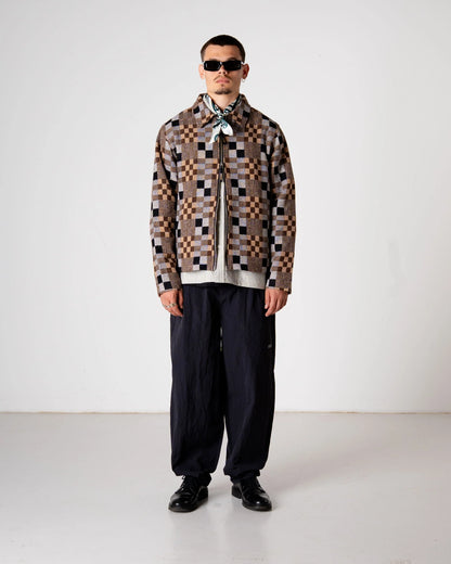 Buck Patch Jacket - Brown Check