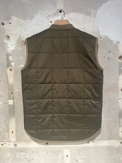 Veste sans manches réversible - Beige et kaki