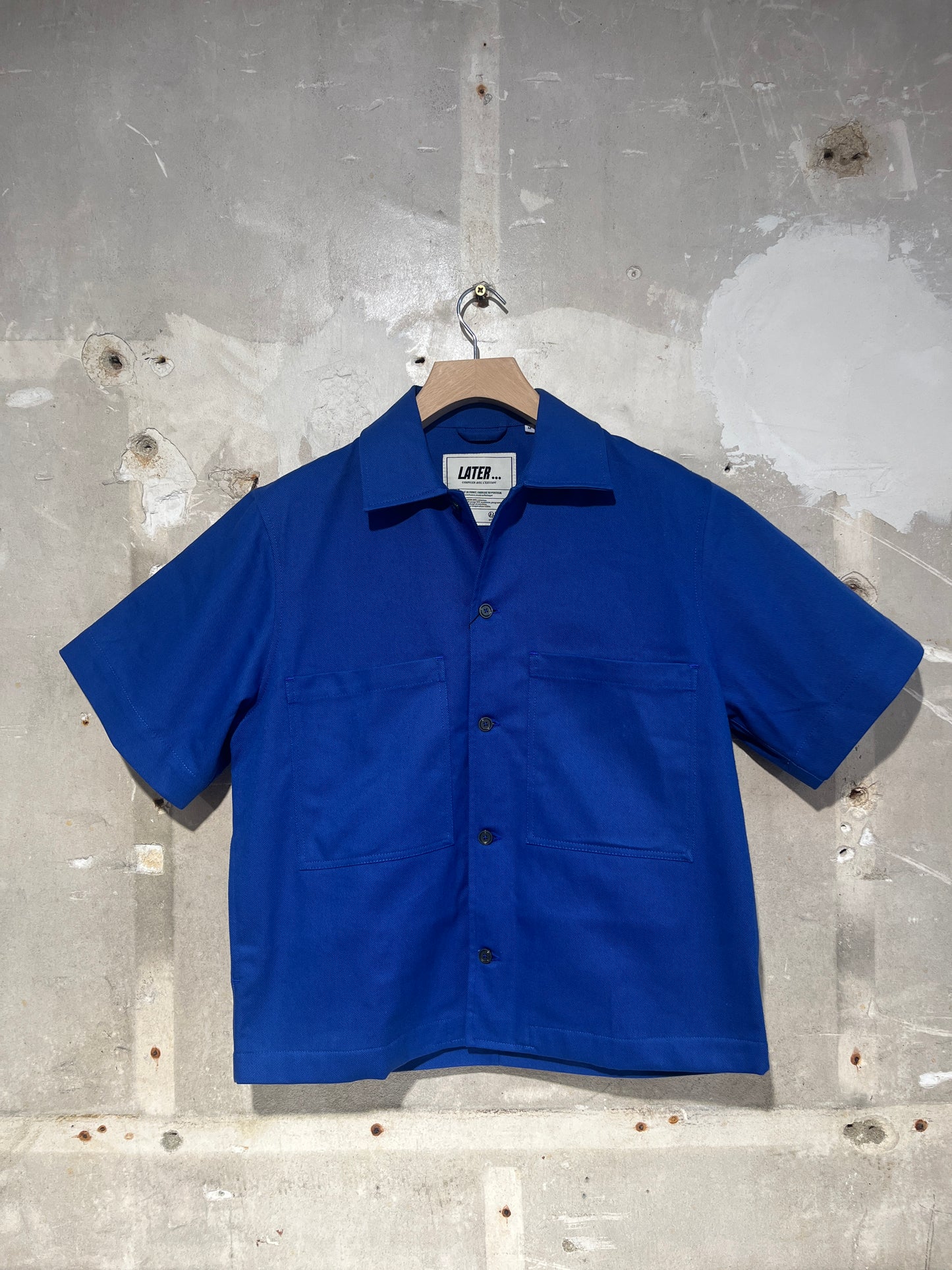 Surchemise manches courtes - Bleu Français