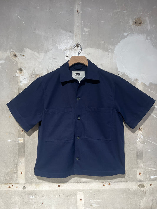 Surchemise manches courtes - Bleu marine