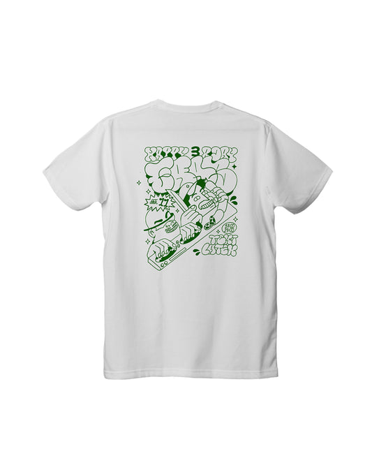 T-Shirt Bouclard + Gras - White/Green