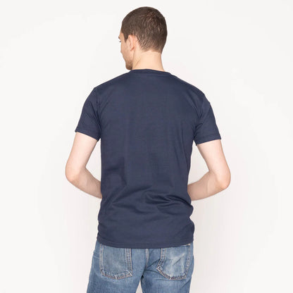 Pocket T-Shirt - Dobby Patchwork - Pale Blue