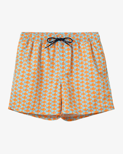 Nemo Swim Short - Aqua / Orange