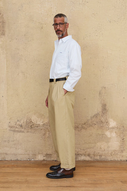 Pantalon à pinces - Beige