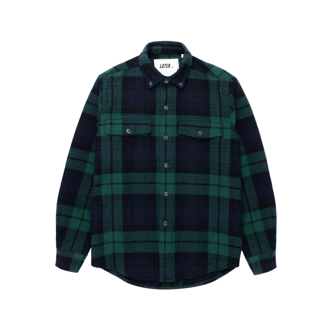 Surchemise casual laine - Black Watch