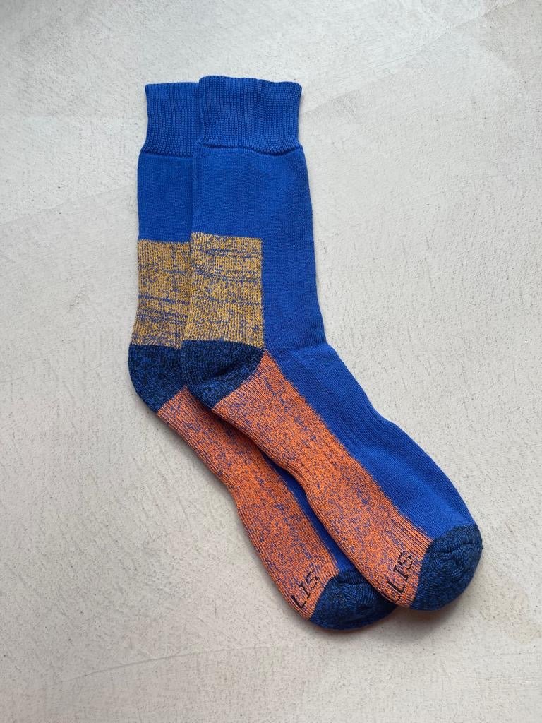 The Eigg Socks - Blue / Yellow / Orange