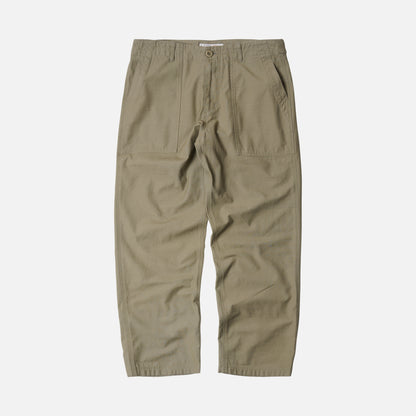 Back Satin Fatigue Pant - Khaki / Beige