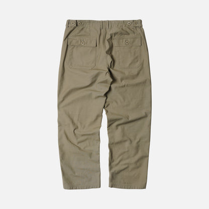 Back Satin Fatigue Pant - Khaki / Beige