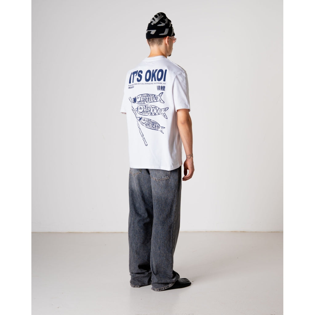 Baine Koi Tee - White