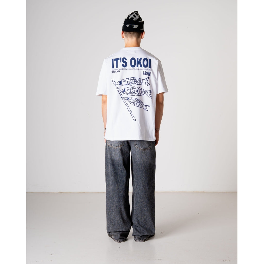 Baine Koi Tee - White