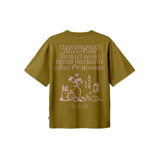 Baine Space Tee - Dark Green