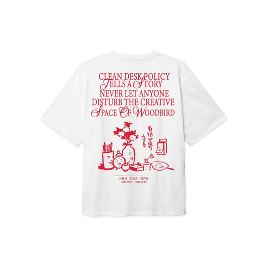 Baine Space Tee - White