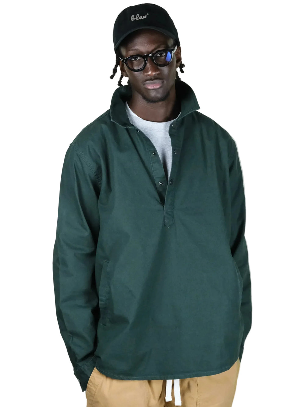 Pull Over Shirt - Forest Green