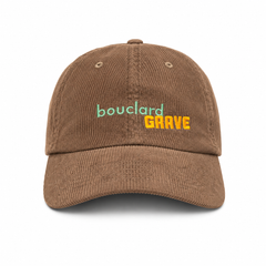 Casquette 6 panel corduroy bouclard + grave - Brown