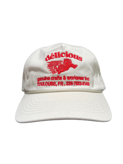 6-panel v3 "bouclard" cap - Bouclard green / Beige