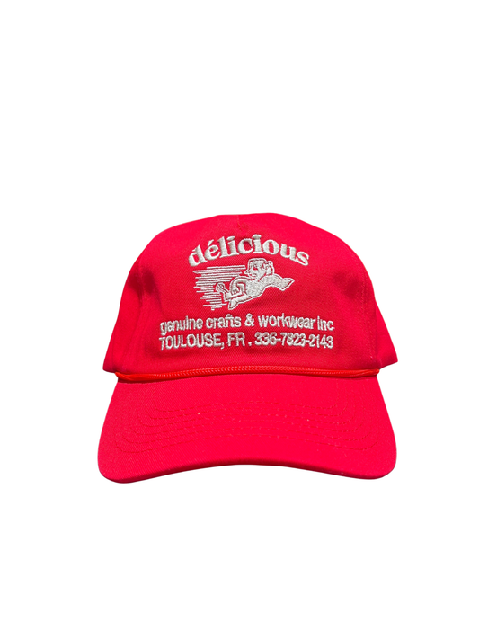 Casquette Délicious 5 panel - Rouge