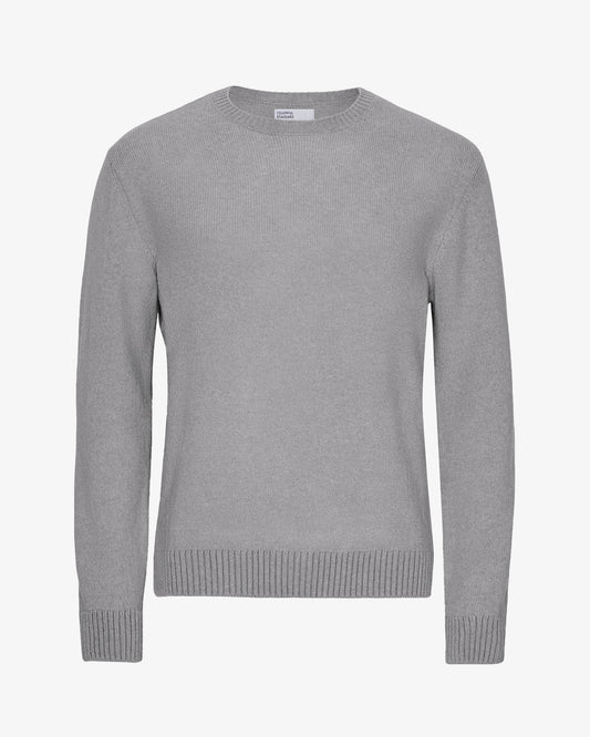 Classic Merino Wool Crew - Heather Grey