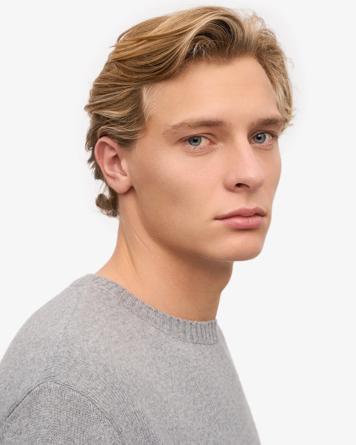 Classic Merino Wool Crew - Heather Grey