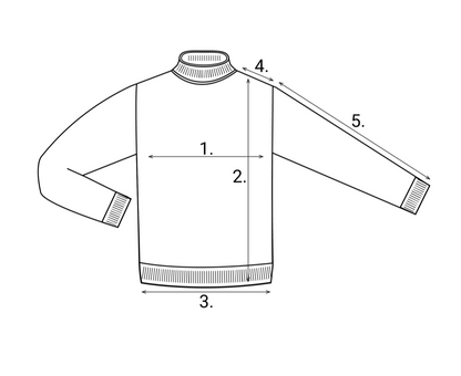 Merino Wool Turtleneck - Deep Black