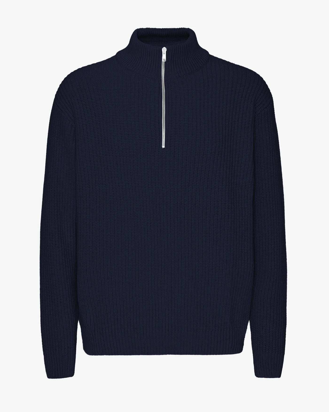 Merino Quarter Zip  - Navy Blue