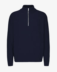 Merino Quarter Zip  - Navy Blue