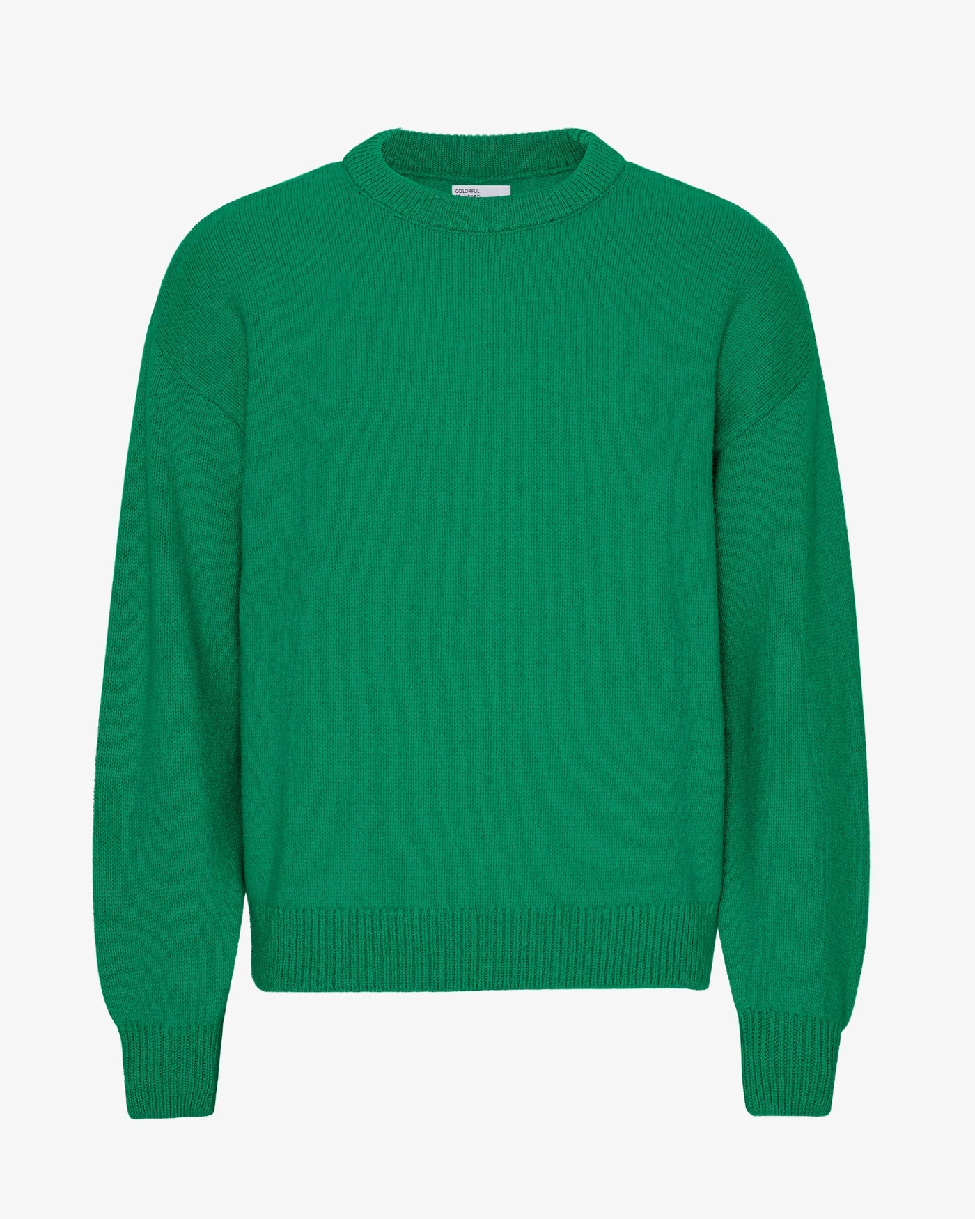Oversized Merino Wool Crew - Kelly Green