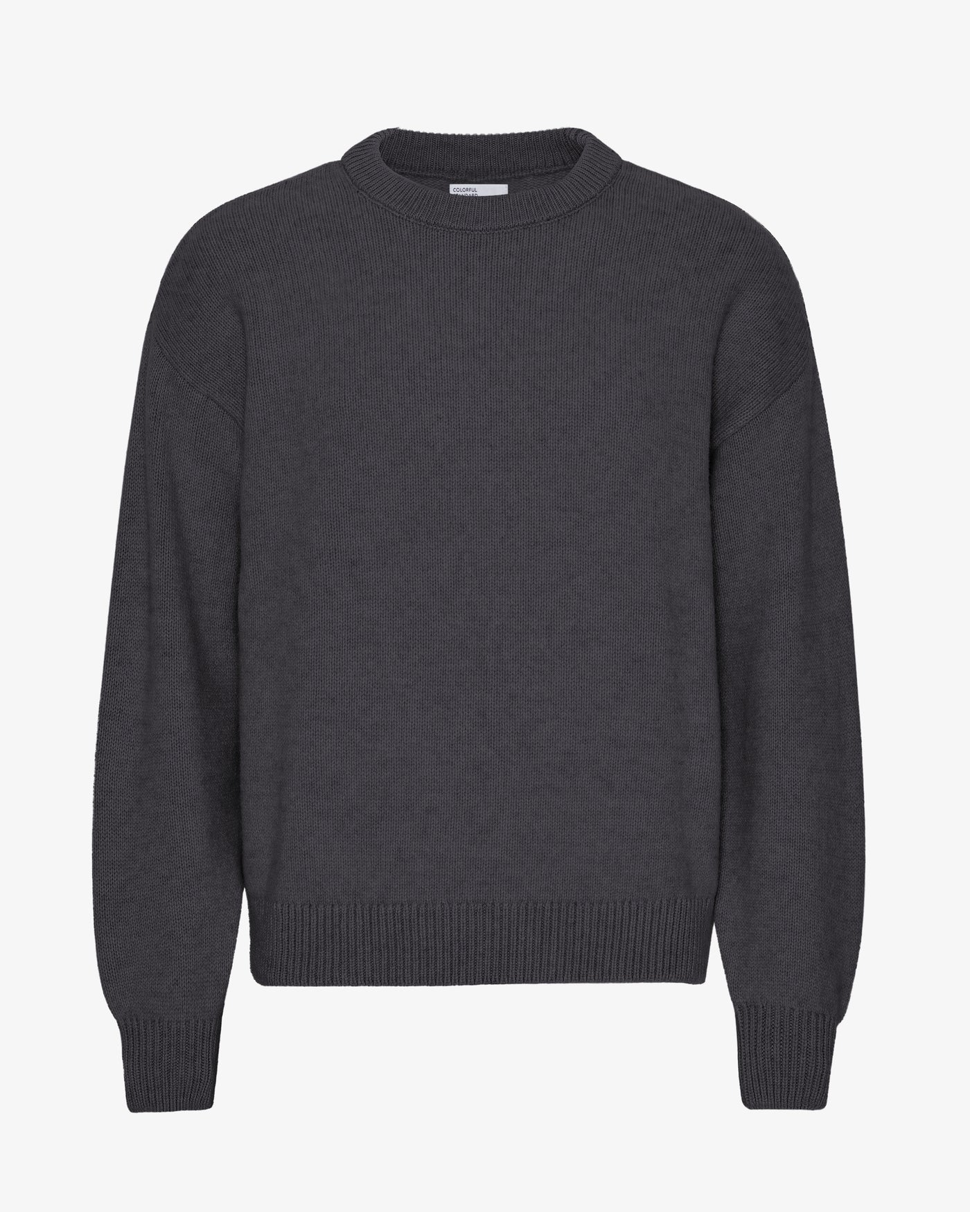 Oversized Merino Wool Crew - Lava Grey