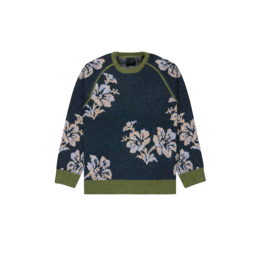 Crocus Digitata Heavy Crewneck Sweater - Flint Black