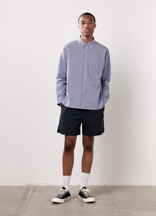 Sirocco Shirt Seersucker - Blue / White