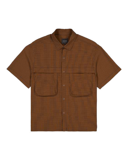 Zephyr Shirt - Micro Check Off Black Ginger