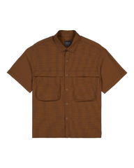 Zephyr Shirt - Micro Check Off Black Ginger