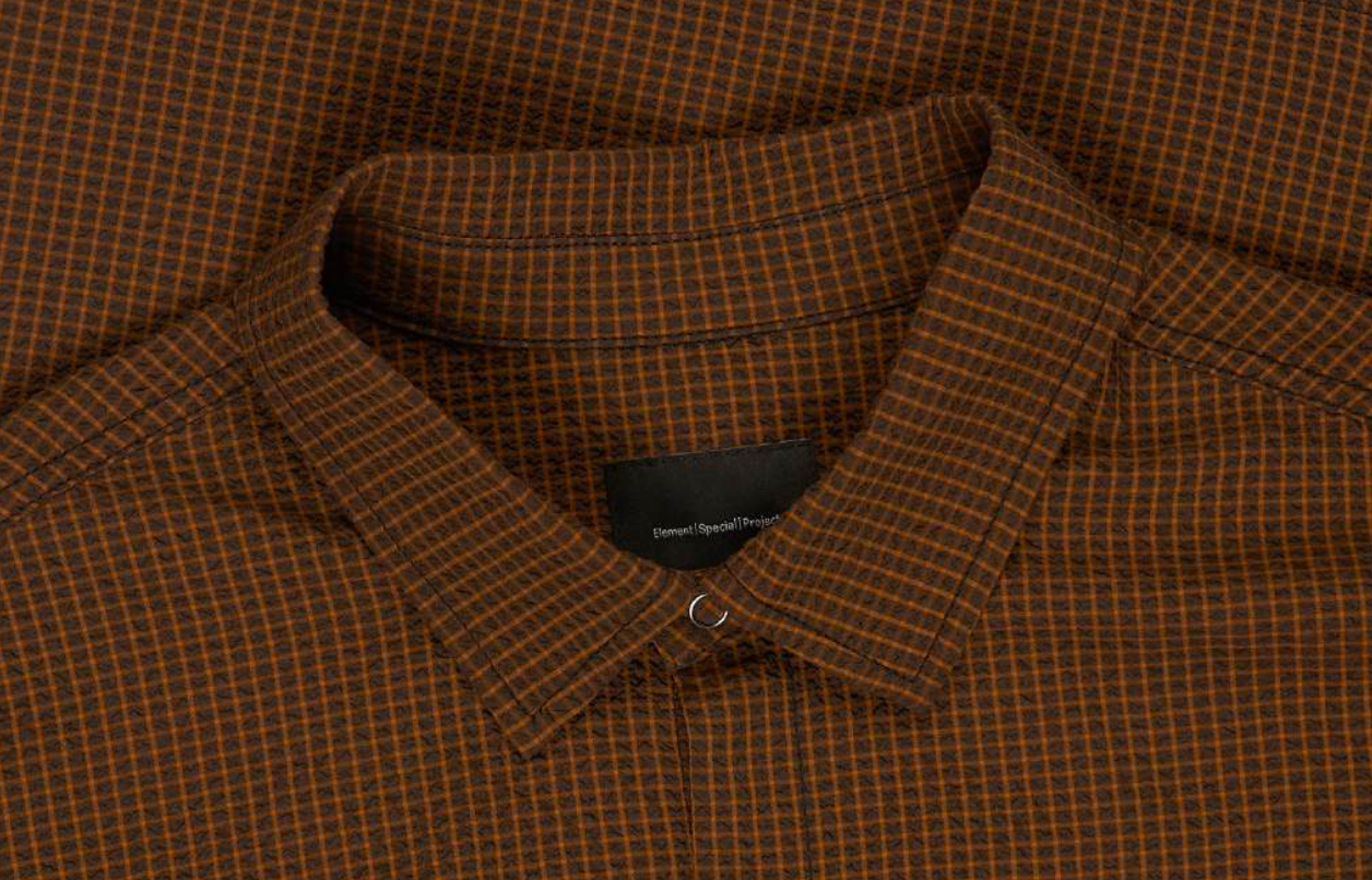 Zephyr Shirt - Micro Check Off Black Ginger