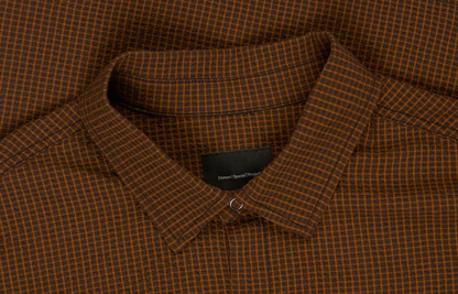 Zephyr Shirt - Micro Check Off Black Ginger
