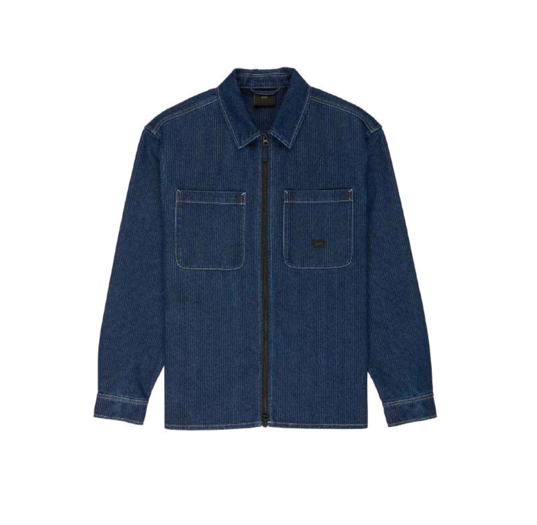 Zip Overshirt - Seersucker Chambray