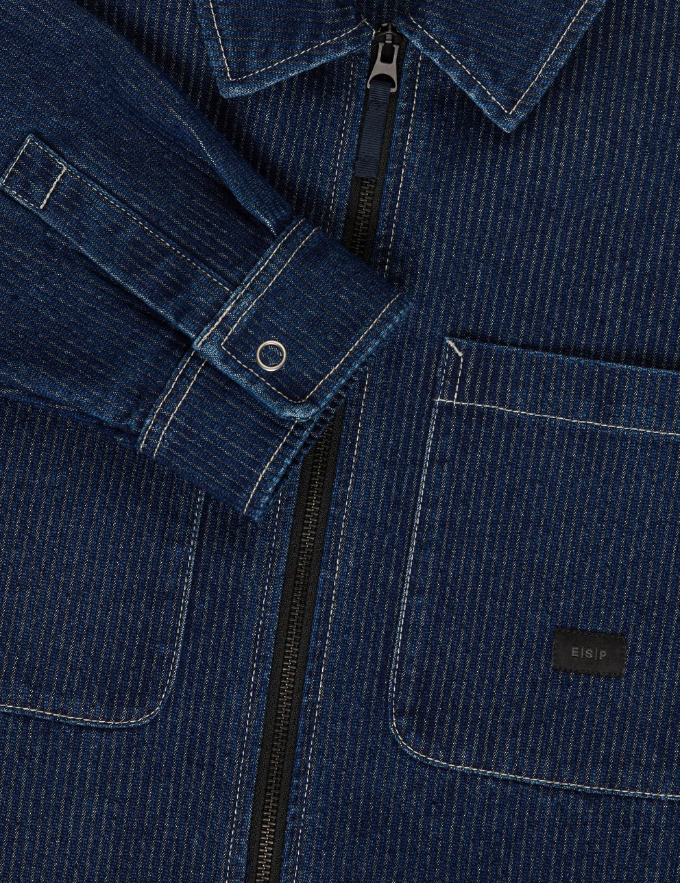 Zip Overshirt - Seersucker Chambray