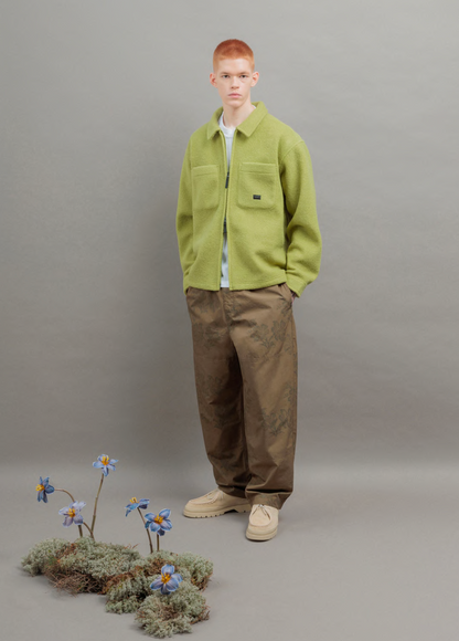 Zip Overshirt - Spinach Green