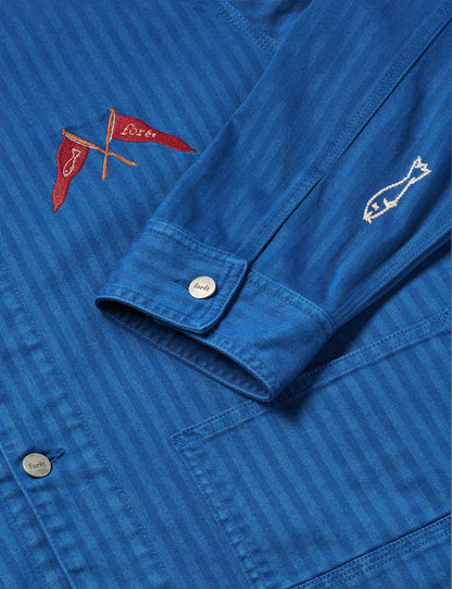 Forager Embroidered Overshirt - Heritage Blue