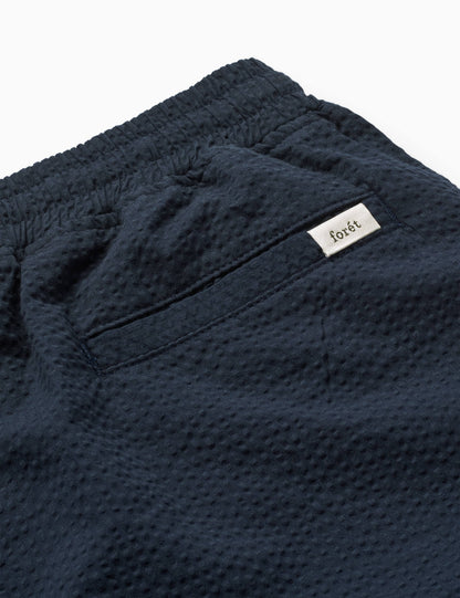 Hush Seersucker Short - Navy