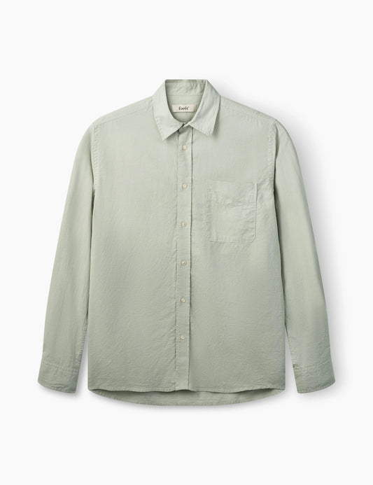 Maple Linen Shirt - Pale Blue