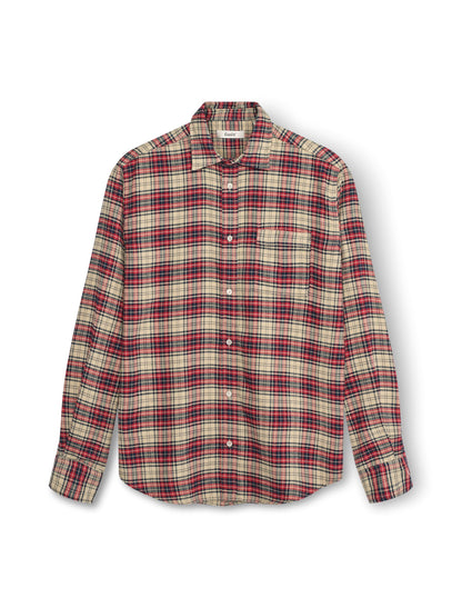 River Flannel Shirt - Red / Navy / Cloud