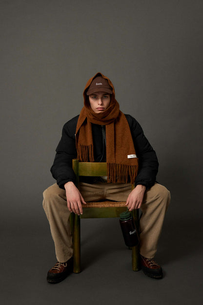 Wool Scarf - Burnt Khaki